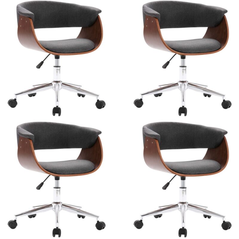 vidaXL Silla de Comedor Giratoria 4 Unidades Tela Gris - Gris
vidaXL Silla de Comedor Giratoria 4 Unidades Tela Gris - Gris