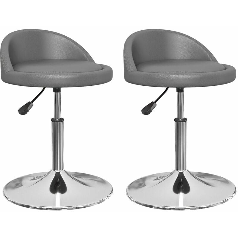 vidaXL Sillas de comedor giratorias cuero sintético 2 unidades piel sintética gris - Gris
vidaXL Sillas de comedor giratorias cuero sintético 2 unidades piel sintética gris - Gris