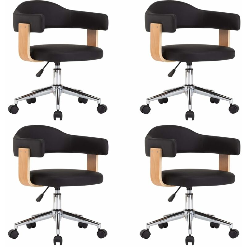 vidaXL Silla de Comedor Giratorias 4 Unidades Cuero Sintético Negro - Negro
vidaXL Silla de Comedor Giratorias 4 Unidades Cuero Sintético Negro - Negro
