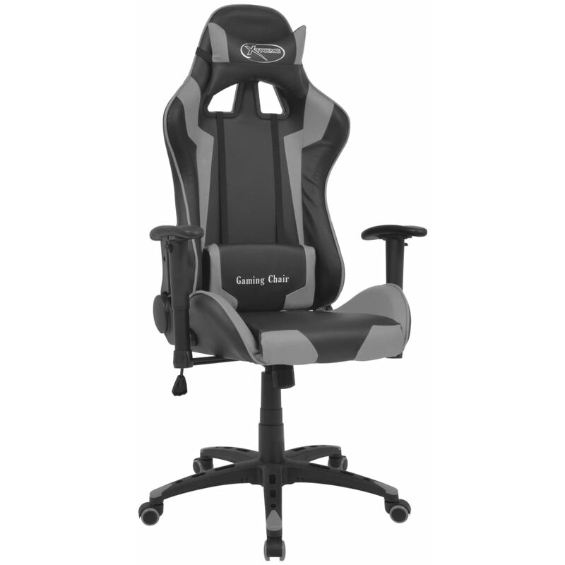 Silla de Escritorio Reclinable Racing de Cuero Artificial Gris - Gris - Vidaxl
Silla de Escritorio Reclinable Racing de Cuero Artificial Gris - Gris - Vidaxl
