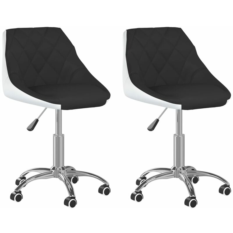 vidaXL Sillas comedor giratorias 2 unidades cuero sintético negro y blanco - Negro
vidaXL Sillas comedor giratorias 2 unidades cuero sintético negro y blanco - Negro