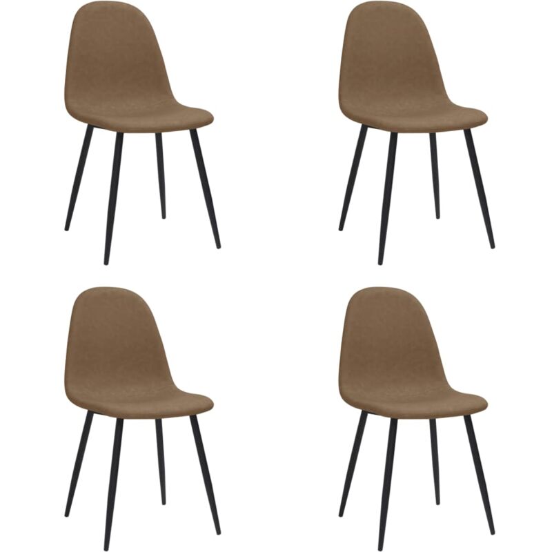vidaXL Sillas de comedor cuero sintético 45x54,5x87 cm 4 uds marrón oscuro - Marrón
vidaXL Sillas de comedor cuero sintético 45x54,5x87 cm 4 uds marrón oscuro - Marrón