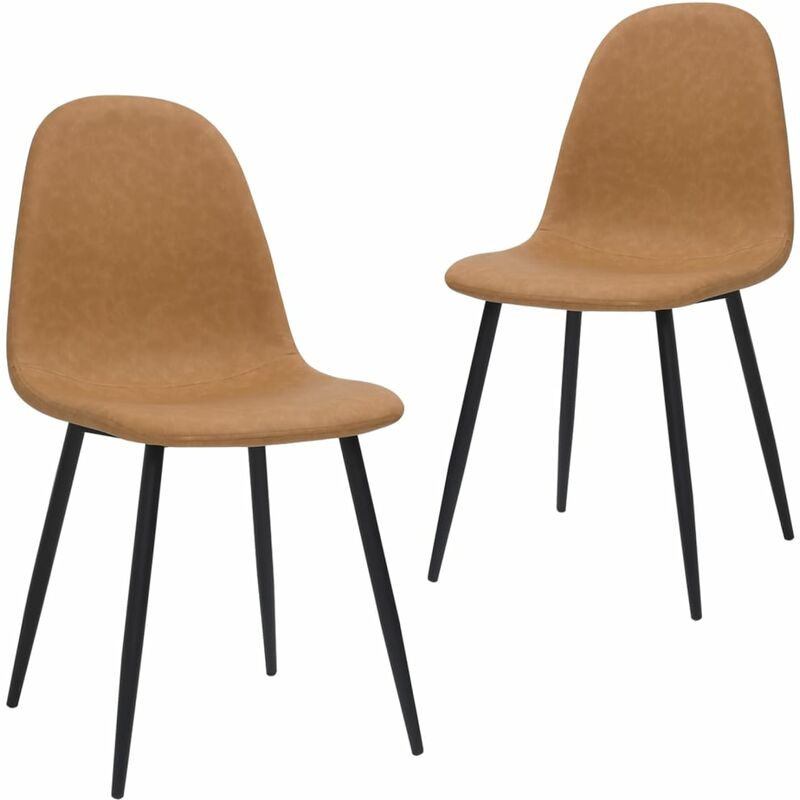 Sillas de comedor cuero sintético 45x54,5x87 cm 2 uds marrón claro - Marrón - Vidaxl
Sillas de comedor cuero sintético 45x54,5x87 cm 2 uds marrón claro - Marrón - Vidaxl