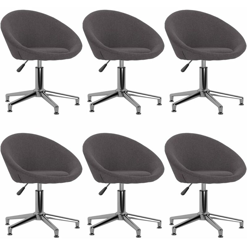 vidaXL Sillas de comedor giratorias tela 6 uds color gris taupe - Gris Topo
vidaXL Sillas de comedor giratorias tela 6 uds color gris taupe - Gris Topo