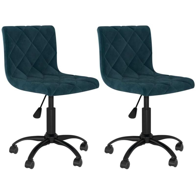 vidaXL Sillas de comedor giratorias 2 unidades terciopelo azul - Azul
vidaXL Sillas de comedor giratorias 2 unidades terciopelo azul - Azul