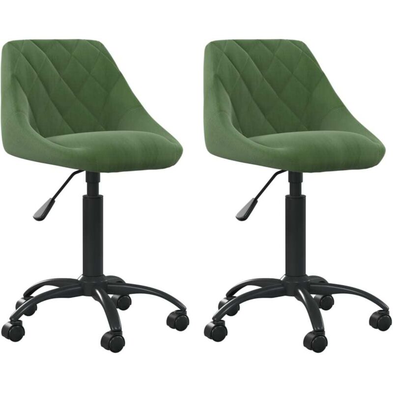 vidaXL Sillas de comedor giratorias 2 unidades terciopelo verde oscuro - Verde
vidaXL Sillas de comedor giratorias 2 unidades terciopelo verde oscuro - Verde