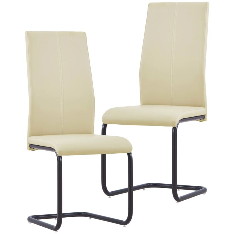 Sillas Voladizas de Comedor Cuero Sintético 2 Unidades Capuchino - Marrón - Vidaxl
Sillas Voladizas de Comedor Cuero Sintético 2 Unidades Capuchino - Marrón - Vidaxl