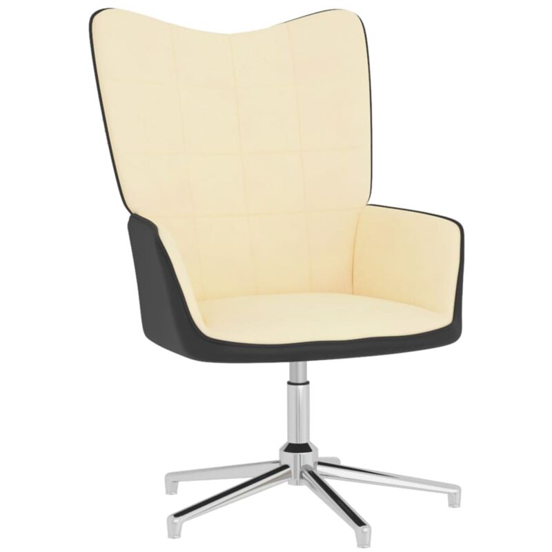 Sillón de relajación terciopelo blanco crema y PVC - Crema - Vidaxl
Sillón de relajación terciopelo blanco crema y PVC - Crema - Vidaxl