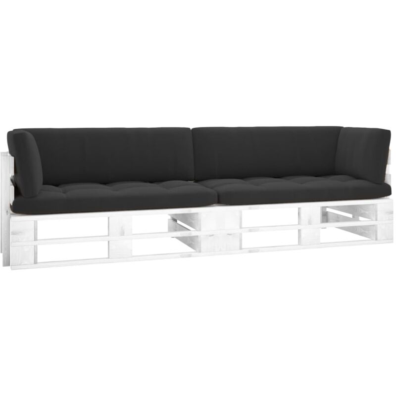 Vidaxl - Sofá de palets 2 plazas cojines blanco madera pino impregnada - Blanco
Vidaxl - Sofá de palets 2 plazas cojines blanco madera pino impregnada - Blanco
