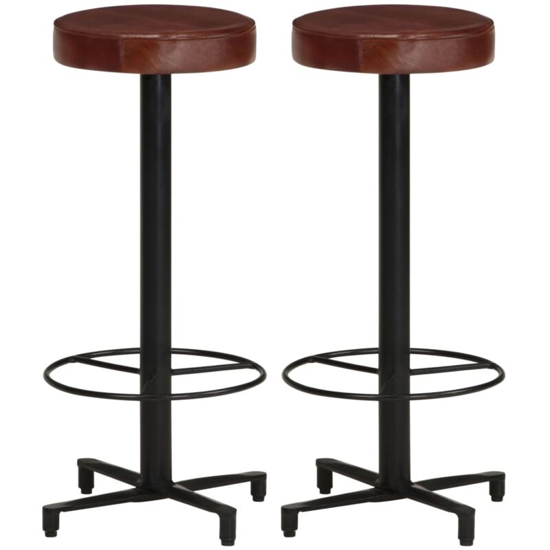 Taburetes de barra de cocina 2 unidades cuero auténtico 76 cm - Marrón - Vidaxl
Taburetes de barra de cocina 2 unidades cuero auténtico 76 cm - Marrón - Vidaxl