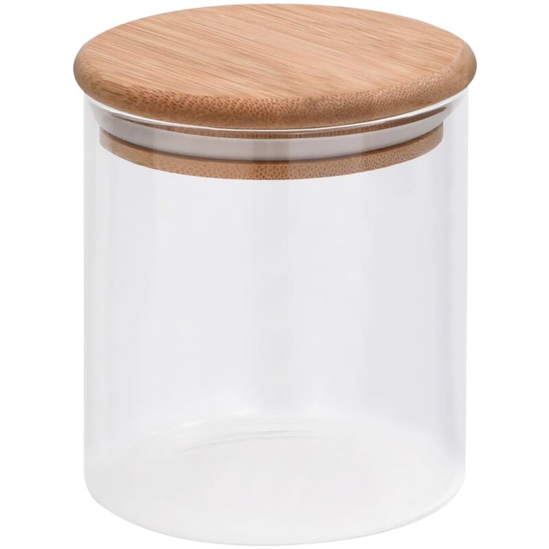 vidaXL Tarros de almacenaje con tapa de bambú 10 unidades 600 ml - Transparente
vidaXL Tarros de almacenaje con tapa de bambú 10 unidades 600 ml - Transparente