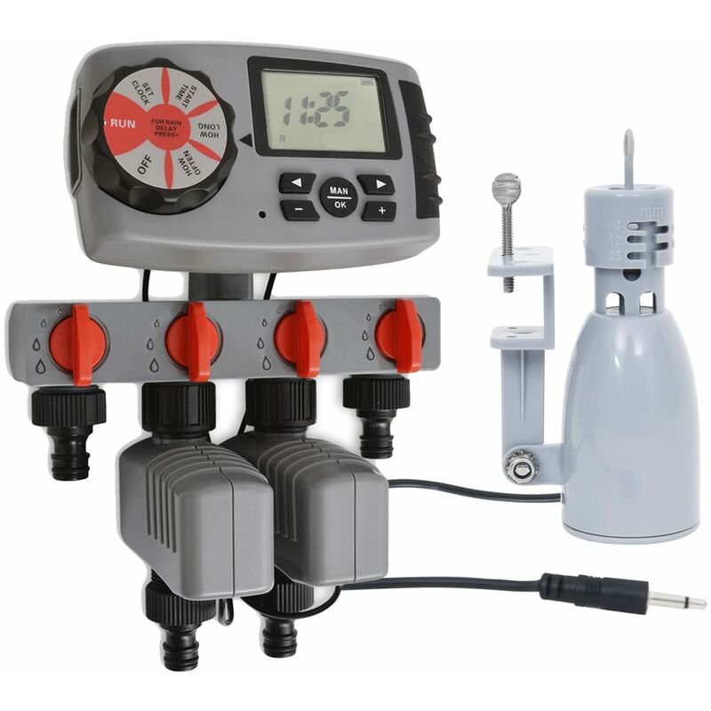 Temporizador automático con 4 estaciones sensor de humedad 3 V - Multicolor - Vidaxl
Temporizador automático con 4 estaciones sensor de humedad 3 V - Multicolor - Vidaxl