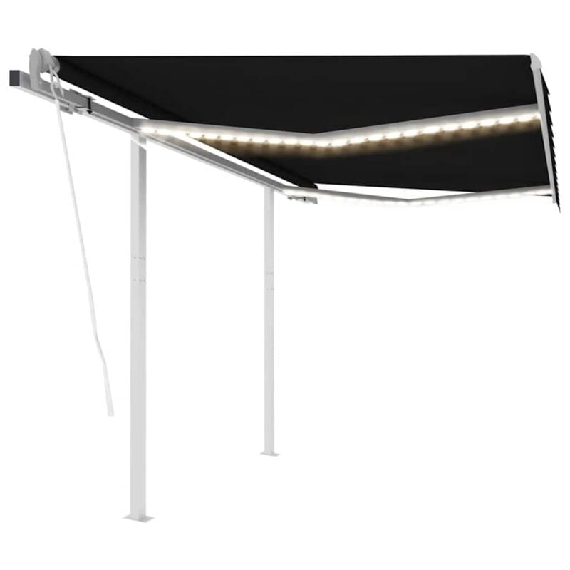 Toldo automático LED sensor de viento gris antracita 3,5x2,5 m - Antracita - Vidaxl
Toldo automático LED sensor de viento gris antracita 3,5x2,5 m - Antracita - Vidaxl