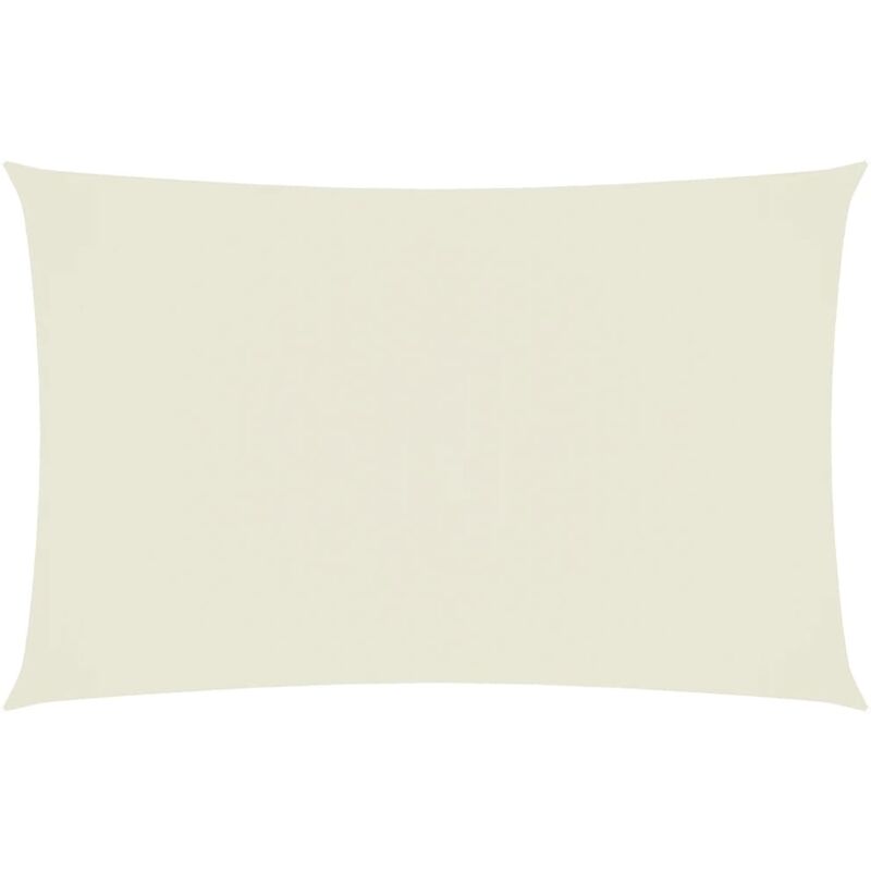vidaXL Toldo de vela rectangular tela oxford crema 4x7 m - Crema 
vidaXL Toldo de vela rectangular tela oxford crema 4x7 m - Crema