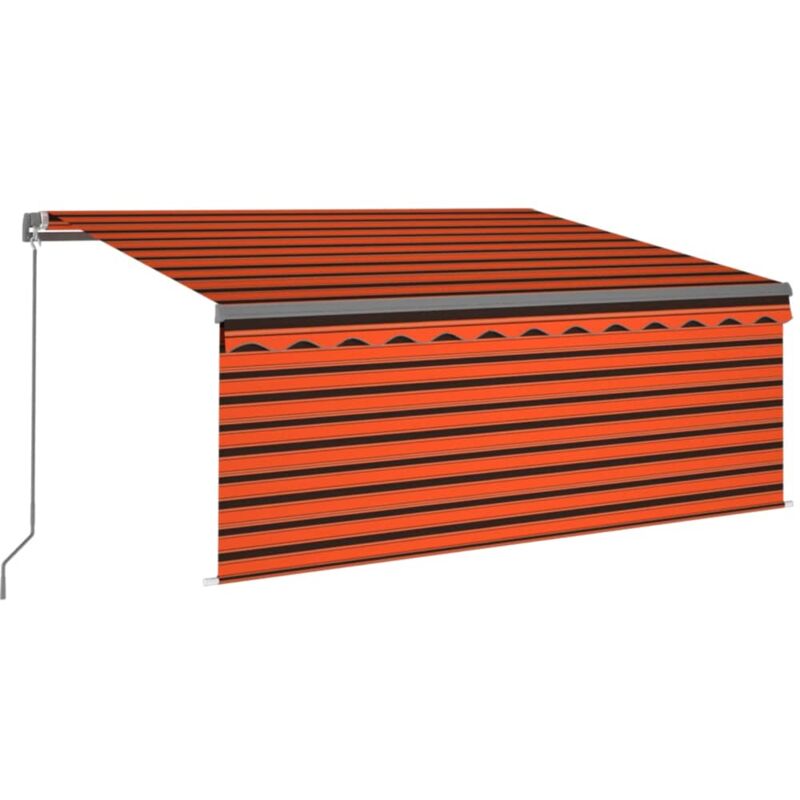 vidaXL Toldo manual retráctil con persiana LED naranja marrón 3,5x2,5m - Naranja
vidaXL Toldo manual retráctil con persiana LED naranja marrón 3,5x2,5m - Naranja