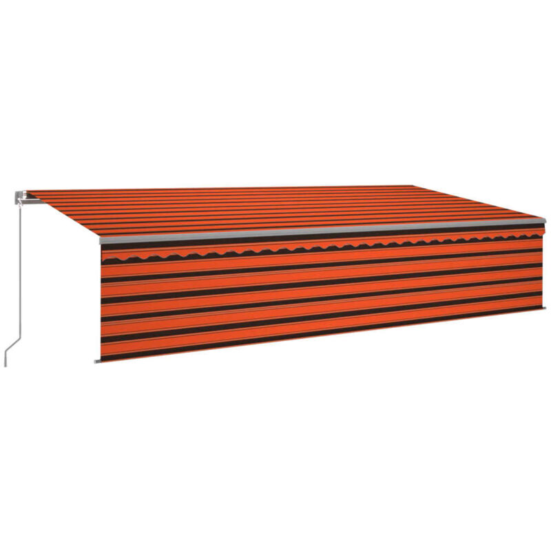 vidaXL Toldo manual retráctil con persiana y LED naranja y marrón 6x3 m - Naranja
vidaXL Toldo manual retráctil con persiana y LED naranja y marrón 6x3 m - Naranja