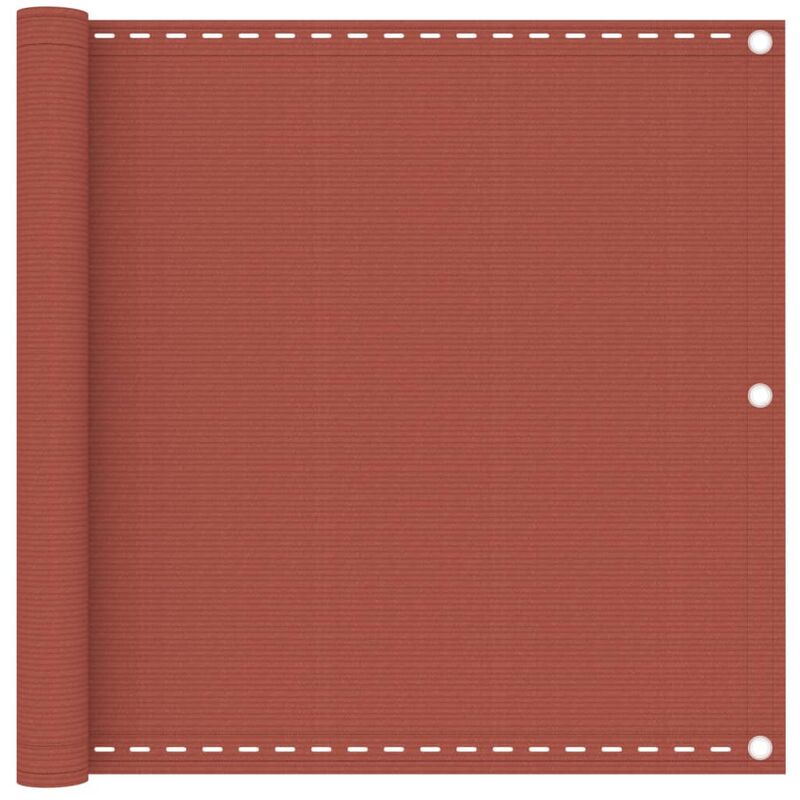 vidaXL Toldo para balcón HDPE terracota 90x400 cm - Marrón 
vidaXL Toldo para balcón HDPE terracota 90x400 cm - Marrón