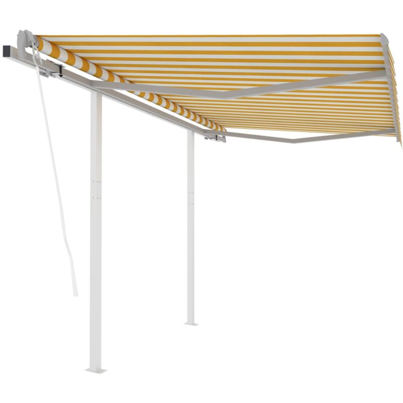 Toldo retráctil automático con postes amarillo y blanco 3x2,5 m - Amarillo - Vidaxl
Toldo retráctil automático con postes amarillo y blanco 3x2,5 m - Amarillo - Vidaxl