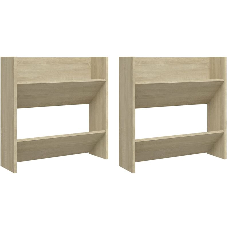 Vidaxl - Zapatero pared 2 uds color roble Sonoma aglomerado 60x18x60 cm - Marrón
Vidaxl - Zapatero pared 2 uds color roble Sonoma aglomerado 60x18x60 cm - Marrón