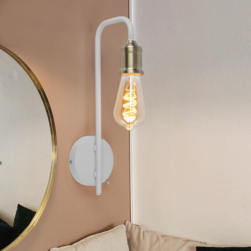 Globo - Vintage Wall Luminaire Residential Sleep Room Iluminación Foco Lámpara de latón blanco 15415W
Globo - Vintage Wall Luminaire Residential Sleep Room Iluminación Foco Lámpara de latón blanco 15415W