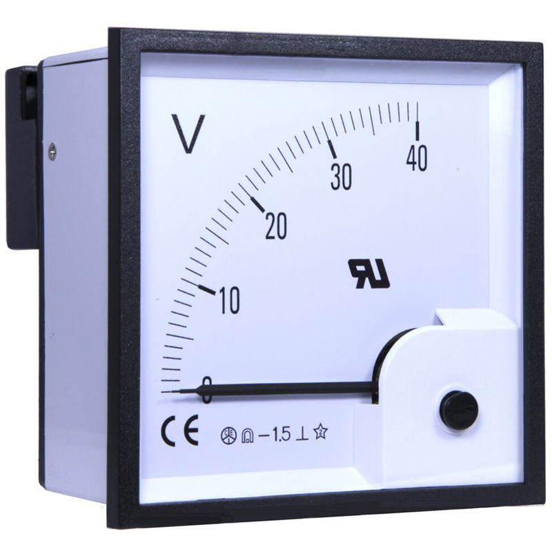 Voltmètre analogique de panneau V c c Echelle 40V 25C à 50C 92