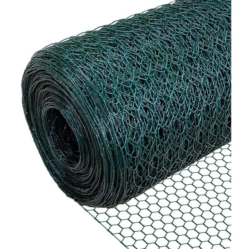 Red de Alambre de Pollo, Malla de Alambre Hexagonal, 1x25m, 13mm Mesh, Revestimiento de PVC, Verde - Vounot
Red de Alambre de Pollo, Malla de Alambre Hexagonal, 1x25m, 13mm Mesh, Revestimiento de PVC, Verde - Vounot