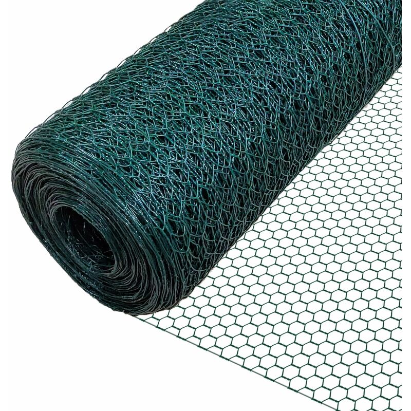 Red de Alambre de Pollo, Malla de Alambre Hexagonal, 1x25m, 25mm Mesh, Revestimiento de PVC, Verde - Vounot
Red de Alambre de Pollo, Malla de Alambre Hexagonal, 1x25m, 25mm Mesh, Revestimiento de PVC, Verde - Vounot