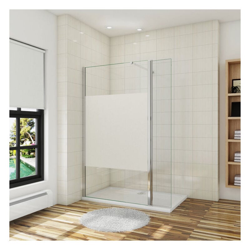 Walk in 80x200cm Panel Pantalla Fija Vidrio Esmerilado parcial laminado de film seguirdad a pureba de explosiciones 8mm+Lateral Abatible 30cm,Barra
Walk in 80x200cm Panel Pantalla Fija Vidrio Esmerilado parcial laminado de film seguirdad a pureba de explosiciones 8mm+Lateral Abatible 30cm,Barra