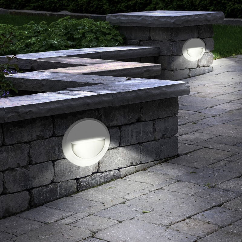 2x luces LED de pared para exteriores, focos de peldaños, lámparas de jardín de porche, redondas IP65
2x luces LED de pared para exteriores, focos de peldaños, lámparas de jardín de porche, redondas IP65