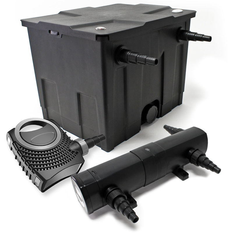 Kit de filtrado de estanque Bio 12000l filtro UVC 18 w 115W Bomba de bajo consumo - Wiltec
Kit de filtrado de estanque Bio 12000l filtro UVC 18 w 115W Bomba de bajo consumo - Wiltec
