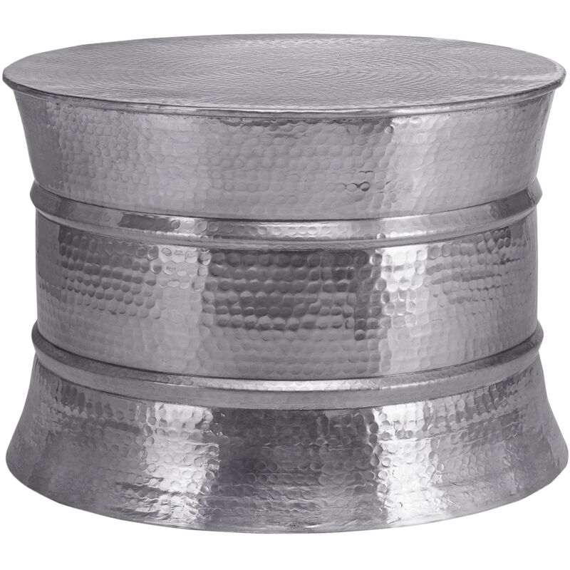 Mesa de centro de aluminio aspecto martillado Ø 62x33 cm plateado - Womo-design
Mesa de centro de aluminio aspecto martillado Ø 62x33 cm plateado - Womo-design