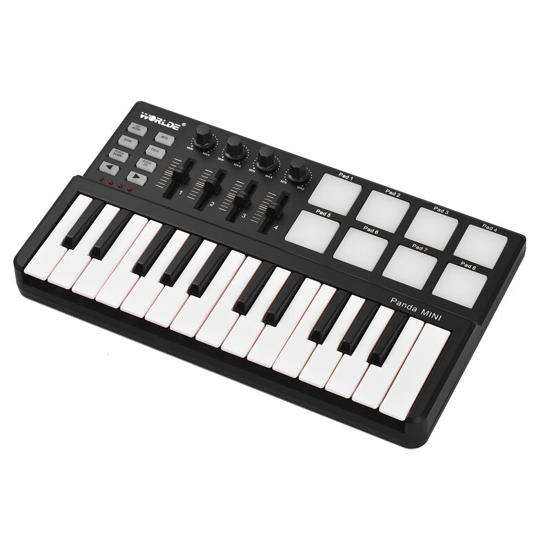Panda mini Mini teclado USB portatil de 25 teclas y controlador MIDI de almohadilla de bateria - Worlde
Panda mini Mini teclado USB portatil de 25 teclas y controlador MIDI de almohadilla de bateria - Worlde