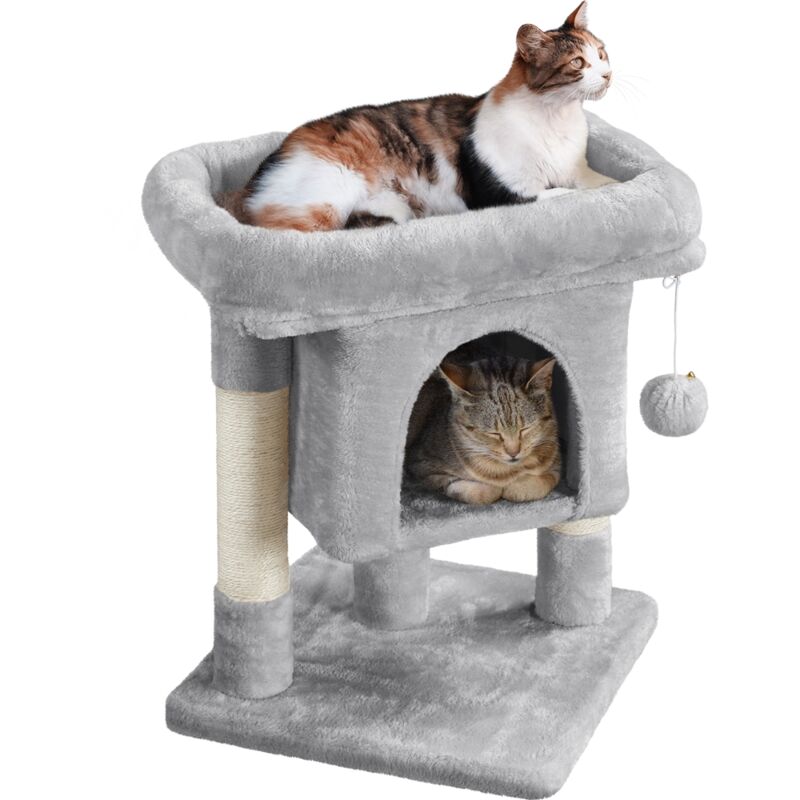 Yaheetech Árbol Rascador para Gatos Pequeño Torre de Gato Casetas y Condominios para Gatos Mascota 40x40x59cm Gris Claro
Yaheetech Árbol Rascador para Gatos Pequeño Torre de Gato Casetas y Condominios para Gatos Mascota 40x40x59cm Gris Claro