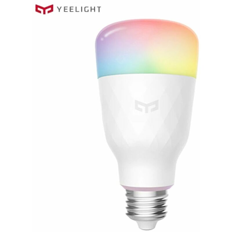 RGB LED Bombilla de luz inteligente, Bombillas de colores Wi-Fi de 8.5W, Zocalo de base E27 - Yeelight
RGB LED Bombilla de luz inteligente, Bombillas de colores Wi-Fi de 8.5W, Zocalo de base E27 - Yeelight