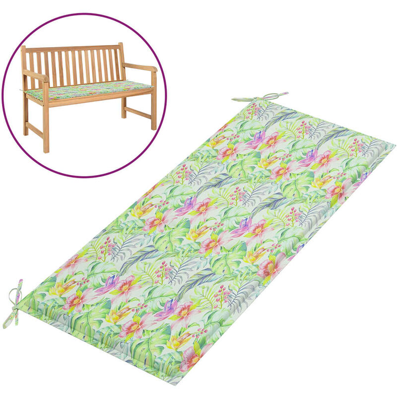 Cojín para banco de jardín tela estampado de hoja 120x50x4 cm - Multicolor - Youthup
Cojín para banco de jardín tela estampado de hoja 120x50x4 cm - Multicolor - Youthup