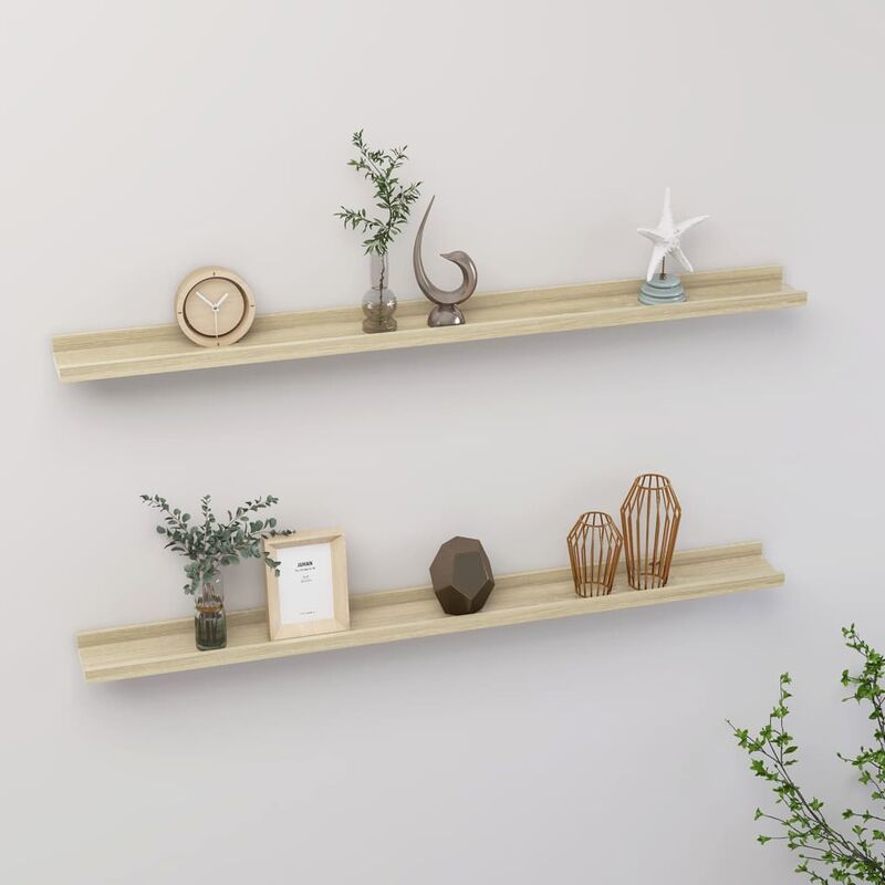 Estantes de pared 2 unidades color roble Sonoma 100x9x3 cm - Marrón - Youthup
Estantes de pared 2 unidades color roble Sonoma 100x9x3 cm - Marrón - Youthup