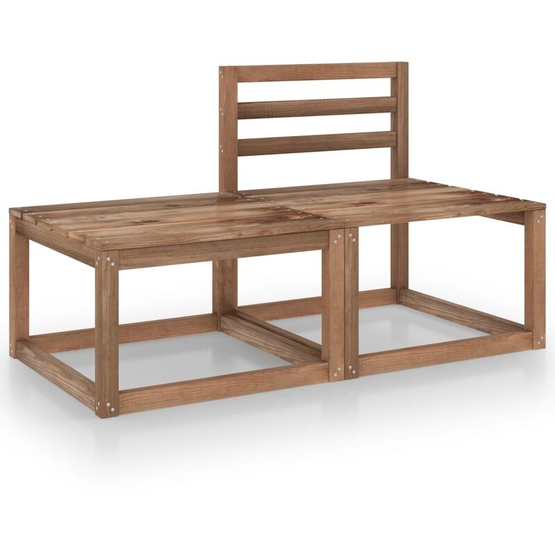 Set de muebles de jardín 2 pzas madera pino impregnada marrón - Marrón - Youthup
Set de muebles de jardín 2 pzas madera pino impregnada marrón - Marrón - Youthup