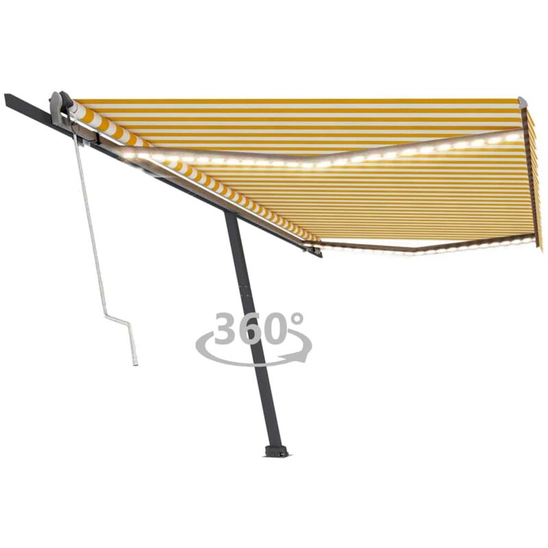 YOUTHUP Toldo automático LED sensor de viento amarillo blanco 500x300cm - Amarillo
YOUTHUP Toldo automático LED sensor de viento amarillo blanco 500x300cm - Amarillo