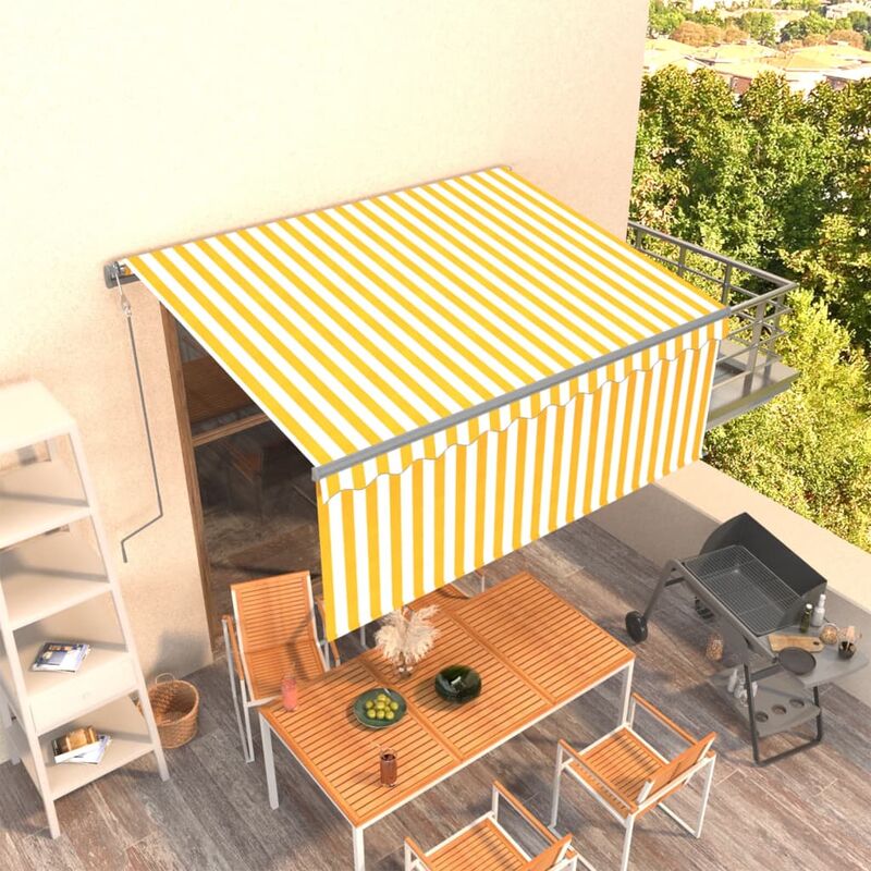 Toldo automático retráctil con persiana amarillo blanco 3x2,5m - Amarillo - Youthup
Toldo automático retráctil con persiana amarillo blanco 3x2,5m - Amarillo - Youthup