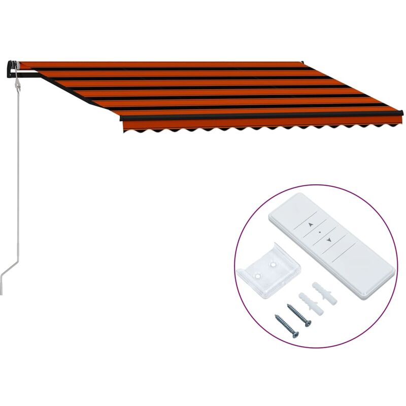 Toldo automático retráctil naranja y marrón 450x300 cm - Naranja - Youthup
Toldo automático retráctil naranja y marrón 450x300 cm - Naranja - Youthup