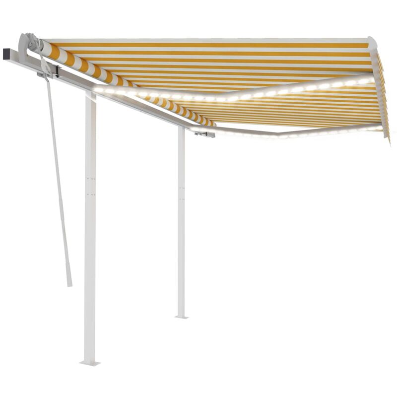 Toldo manual retráctil con LED amarillo y blanco 3,5x2,5 m - Amarillo - Youthup
Toldo manual retráctil con LED amarillo y blanco 3,5x2,5 m - Amarillo - Youthup