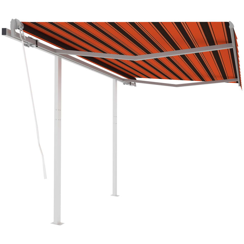 Toldo retráctil automático con postes naranja y marrón 3x2,5 m - Naranja - Youthup
Toldo retráctil automático con postes naranja y marrón 3x2,5 m - Naranja - Youthup