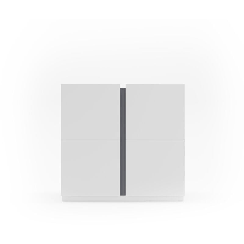 Zapatero ODDA, con puertas en blanco y detalle grafito. - grafito
Zapatero ODDA, con puertas en blanco y detalle grafito. - grafito