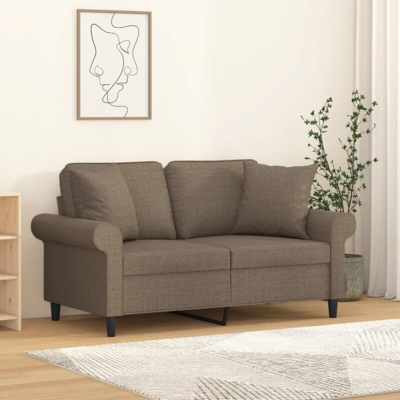 Zierkissen 2 Stk. Taupe 40x40 Cm Stoff Vidaxl
