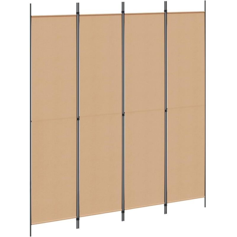 Room Divider Beige 200 X 220 Cm Fabric Vidaxl