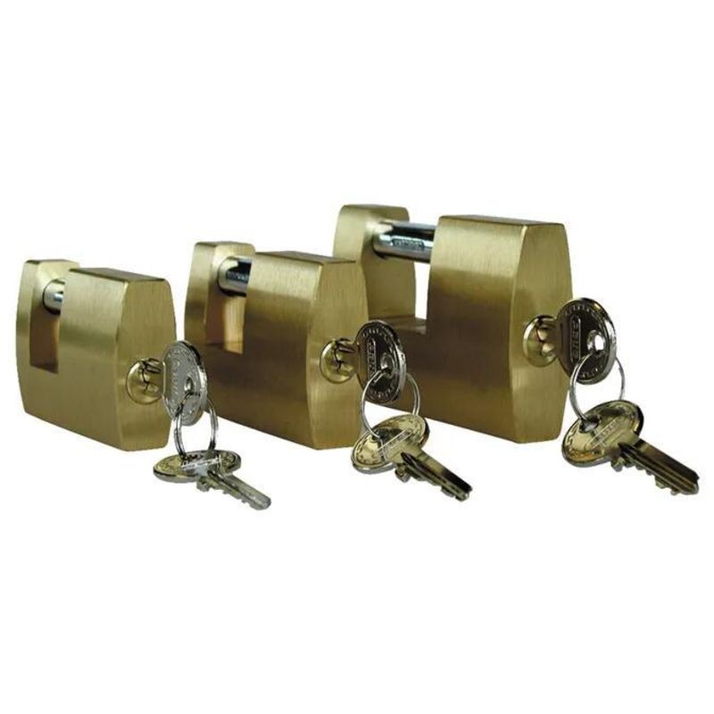 Abus Av-vorhangschloss, Monobloc 82/90, Messing