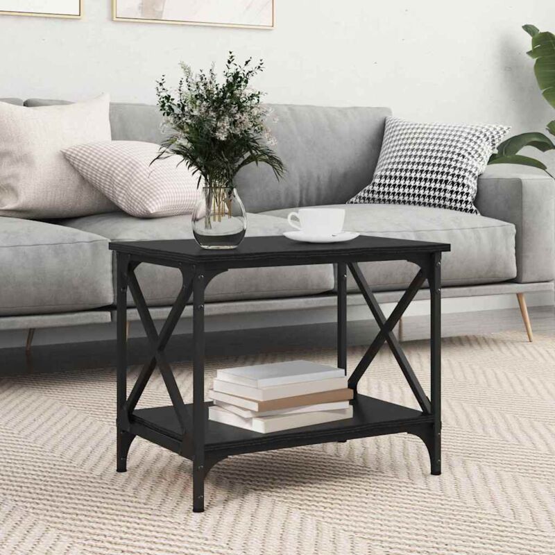 Vidaxl - Beistelltisch Schwarze Eiche 55 X 38 X 45 Cm Holzwerkstoff