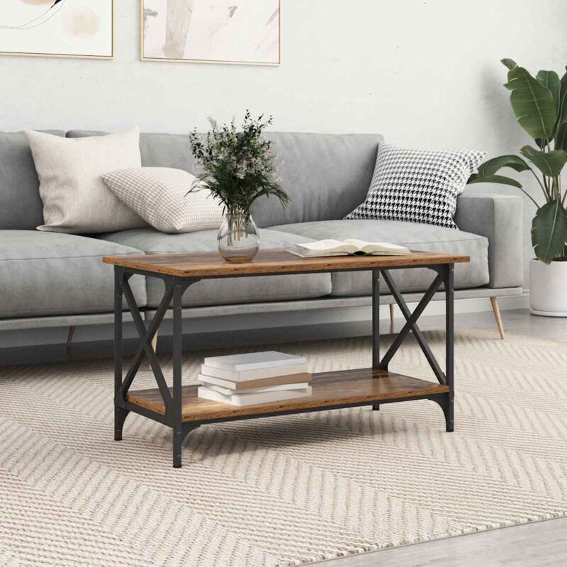 Couchtisch Altholz 80 X 45 X 45.5 Cm Holzwerkstoff Vidaxl