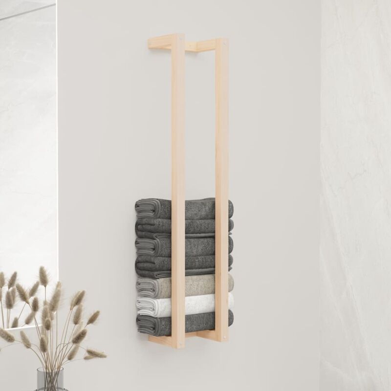 Handtuchhalter 23x18x110 Cm Massivholz Kiefer Vidaxl