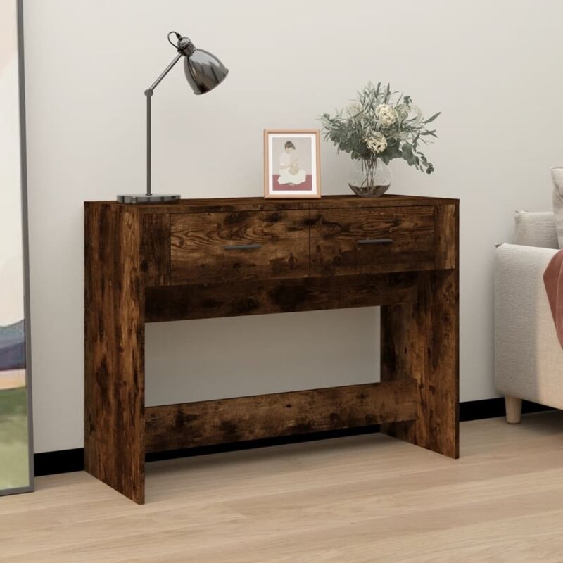 Konsolentisch Räuchereiche 100x39x75 Cm Holzwerkstoff Vidaxl